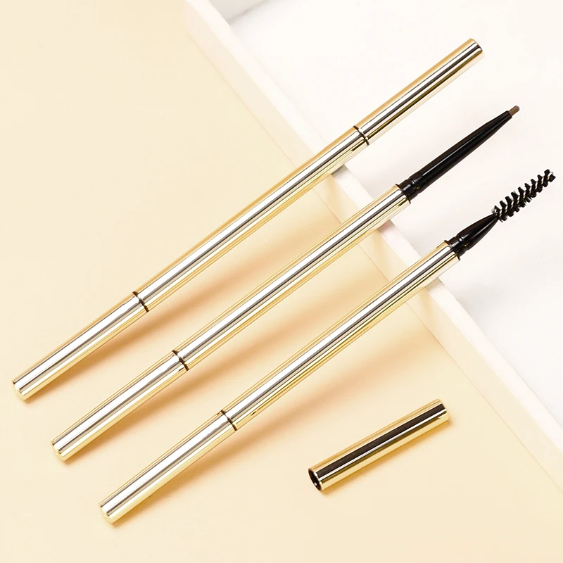 

High pigment waterproof eyebrow pencil makeup long lasting , auto eyebrow pencil no label , water proof eyebrow pencil own logo, 5 colors