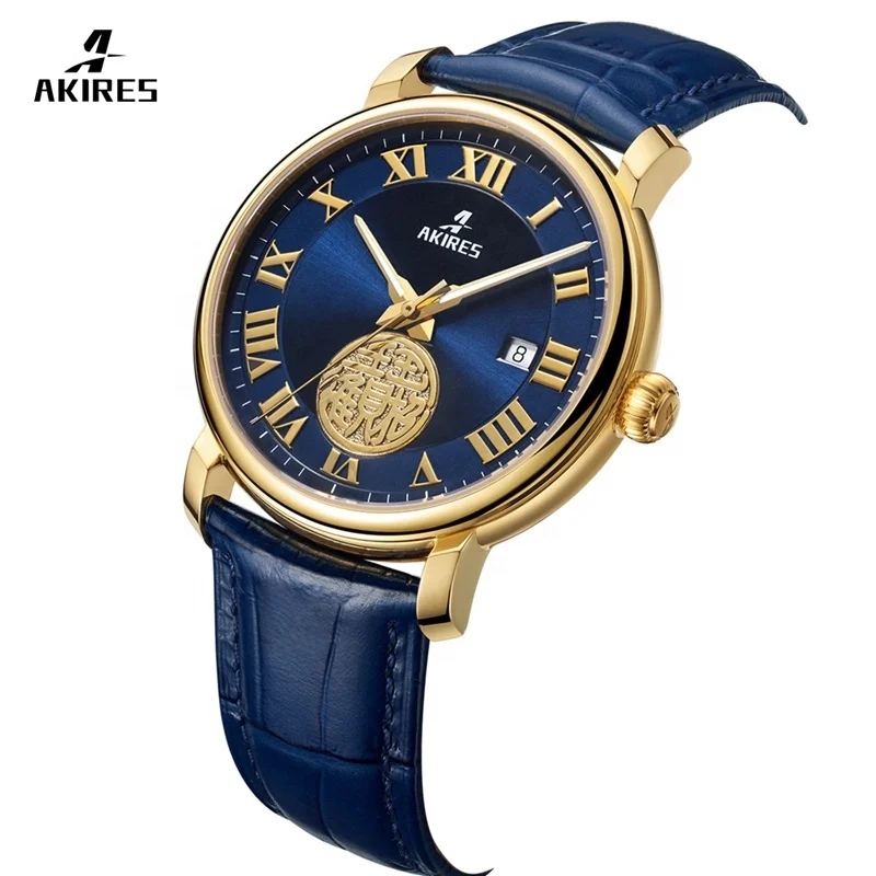 

Akires Men's Luxury Watch Automatic Movt ETA-2824 Wristwatch Custom Watch Logo Mechanical Watch
