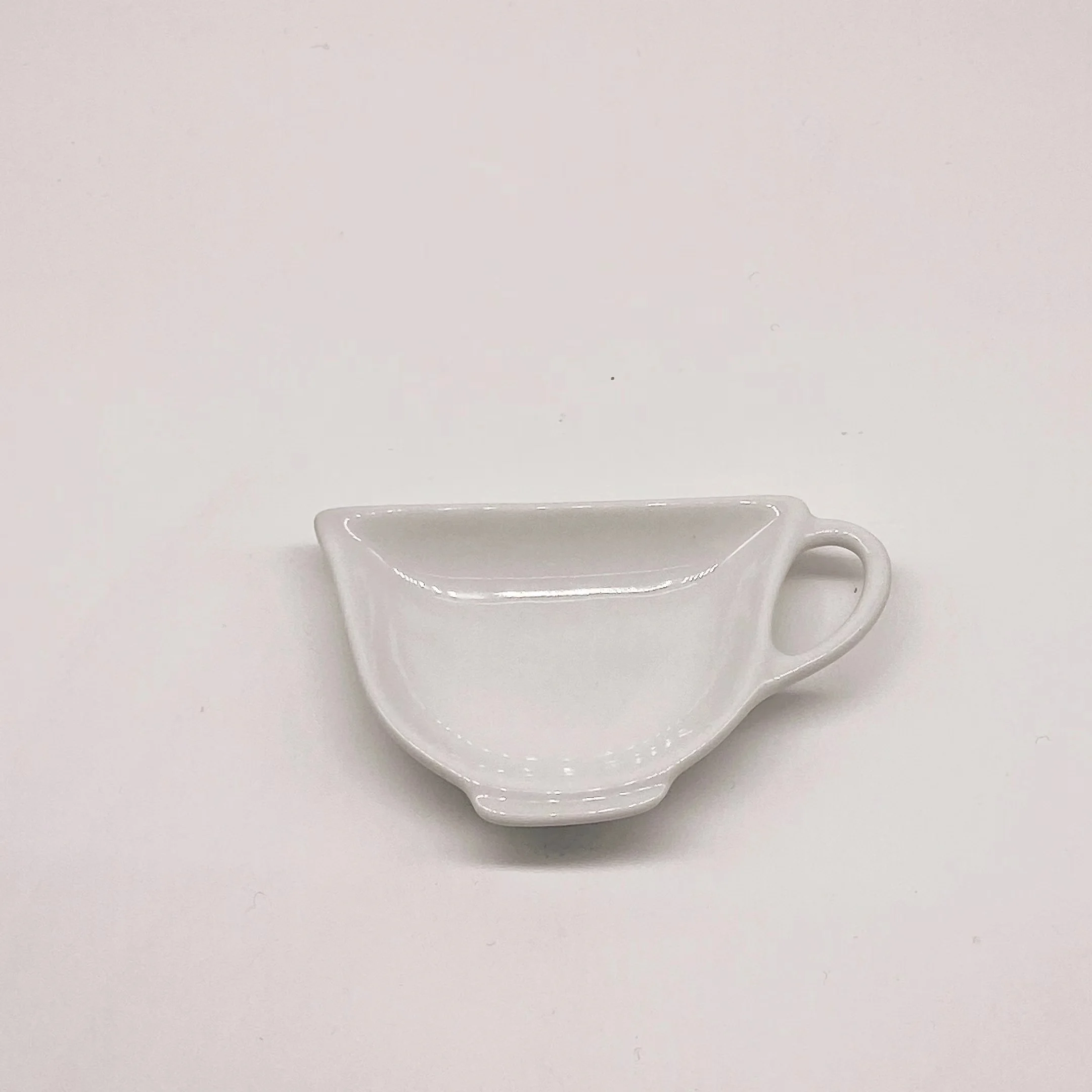 

In Stock Cornucopia White Ceramic Tea Bag Coasters Spoon Rest Classic Teabag Caddy Holder