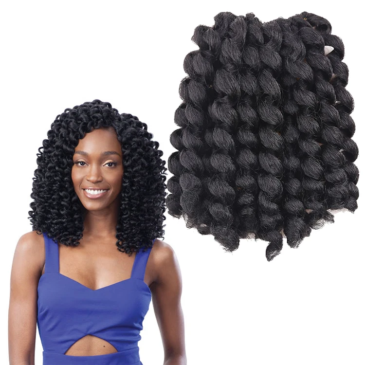 

crochet hair braid 8inch water wave passion twist synthetic extensions curly braiding hair wholesale price Marley Braids