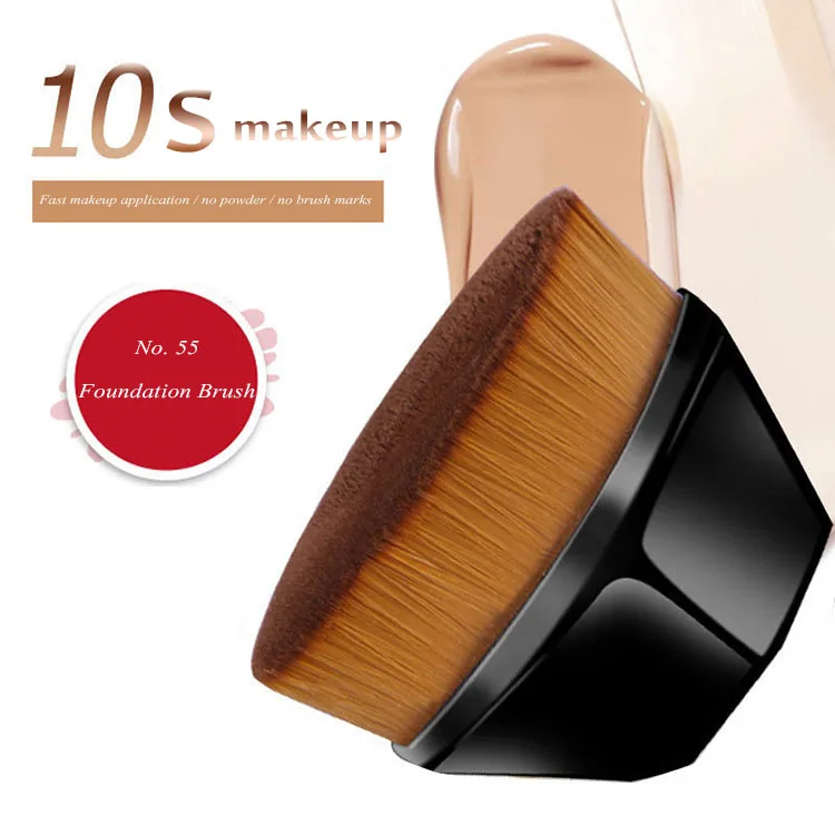 

OEM Hot Selling Hexagon Flat Top Blush Liquid Foundation Blending Makeup Brush 55 Magic Makeup Powder Foundation Brush