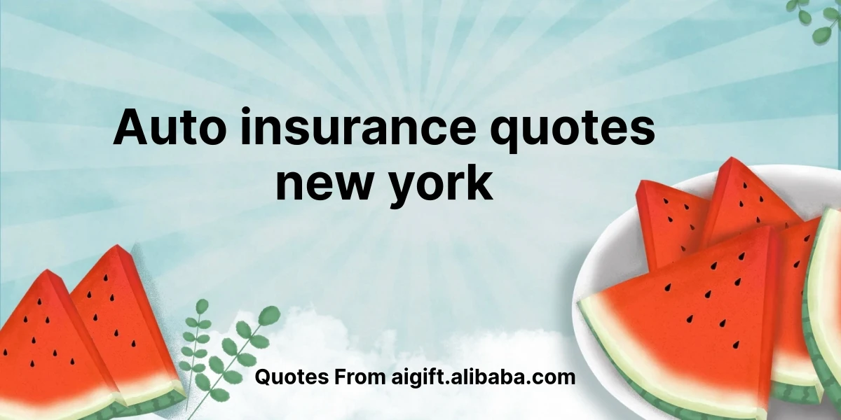 auto insurance quotes new york