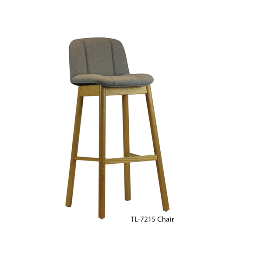 Hot sale Customized personalized  wooden backrest tall high bar chair