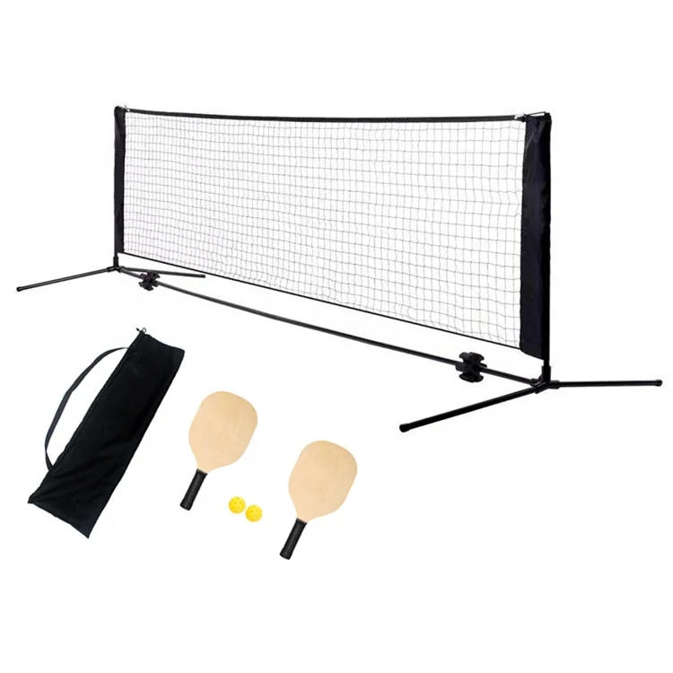 

High Quality Portable Folding 4M Pickleball Net Set Pickleball Stand Pickleball Paddle And Tennis Badminton Net Set, Customized color