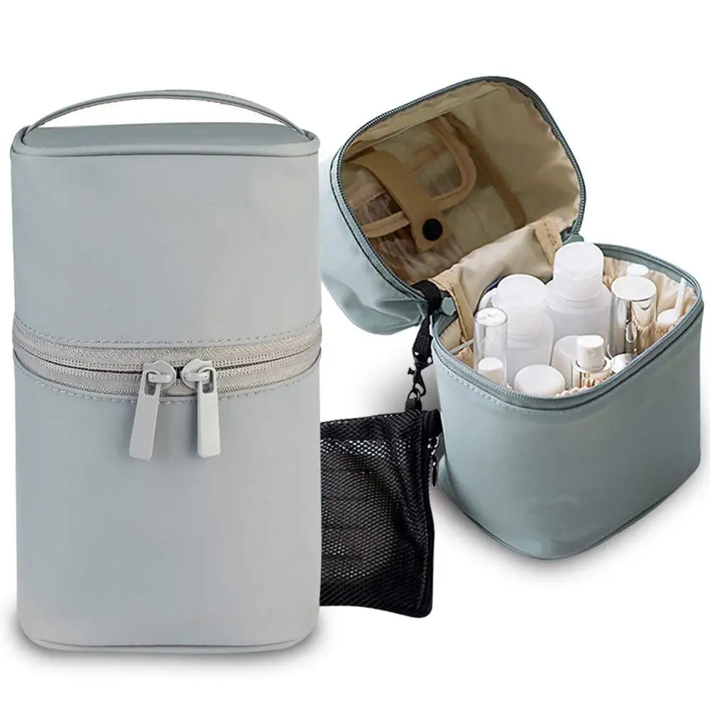 

Durable brush holder toiletry storage eco cosmetic bag