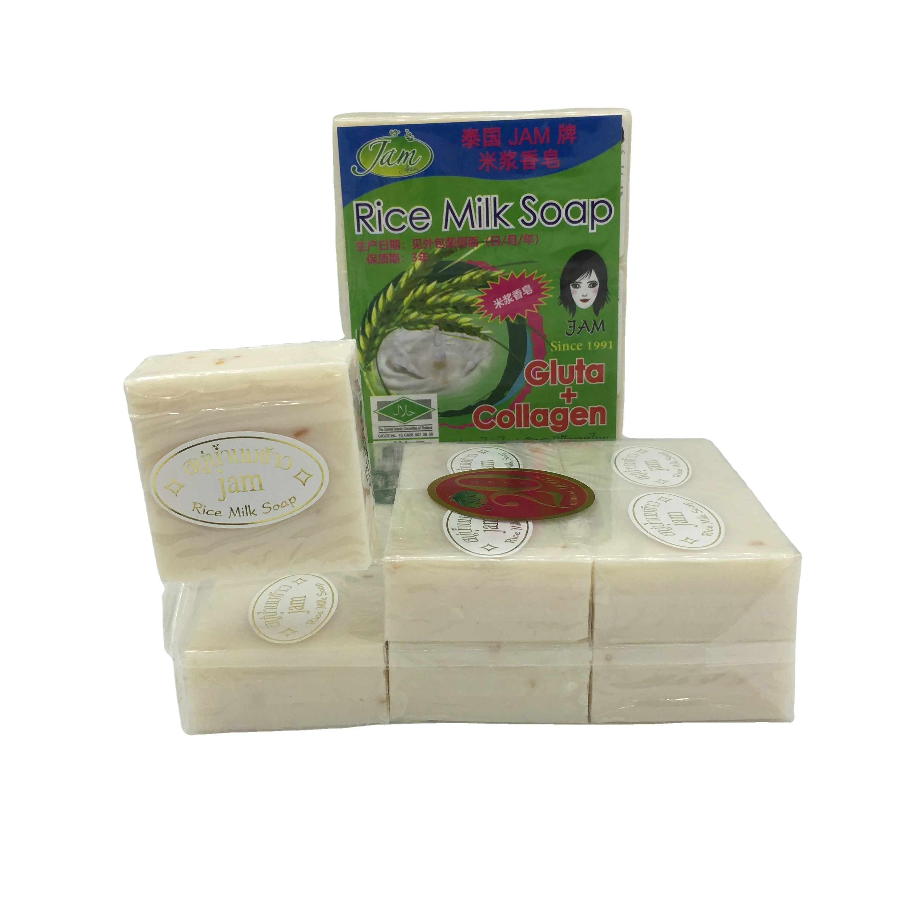 

thailand jam milk rice soap handmade soap with good price