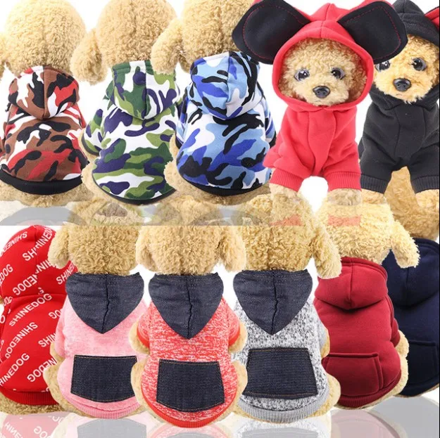

Fall/Winter Sweater Pocket Two-legged Clothes Sporty Pet Clothes Dog Cat Clothes Pet Products