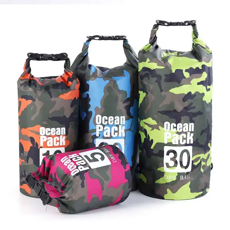 

Amazon Outdoor Sports Camping Custom  Pvc Ocean Pack Waterproof Dry Bag Backpack, Green/dark blue/light blue/orange/ rose red