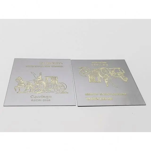 
Metal Labels Badges Custom Engraved Brand Name Logo Tags Metal Gold Plates For Clothing And Handbags 