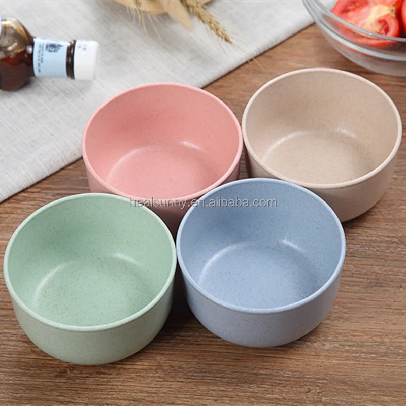 

Eco-Friendly Cereal Wheat Straw Bowls Soup Rice Cereal Pasta Salad Bowl