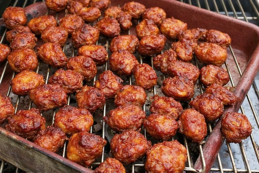 Dry ribs on grill