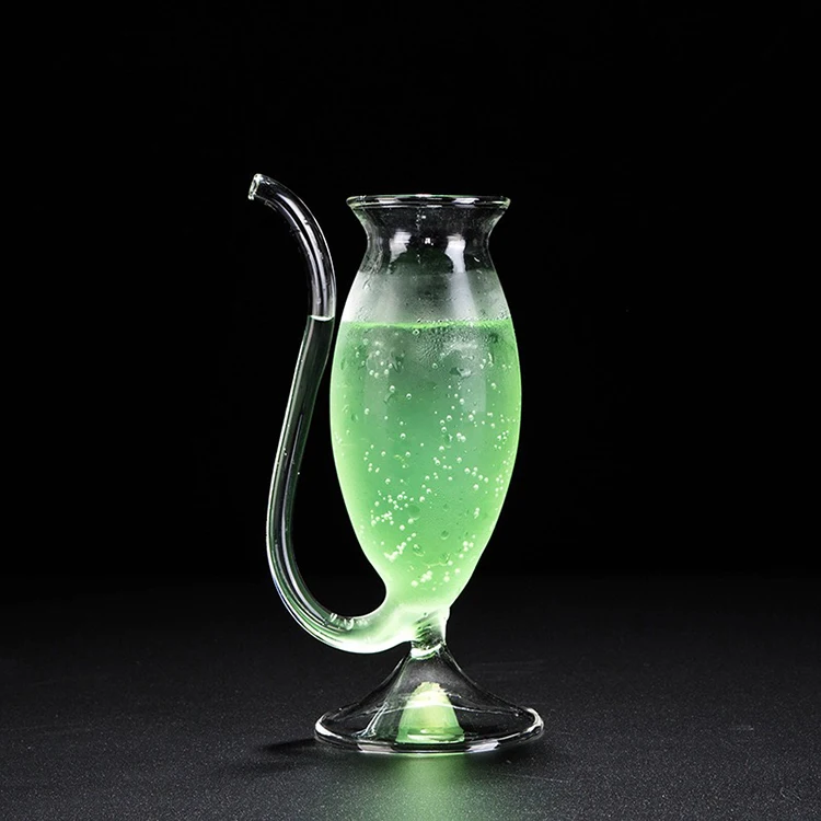 

Bar Glassware 190ml Handmade Fancy Straw Vampire Bar Cocktail Mixing Glass Cup