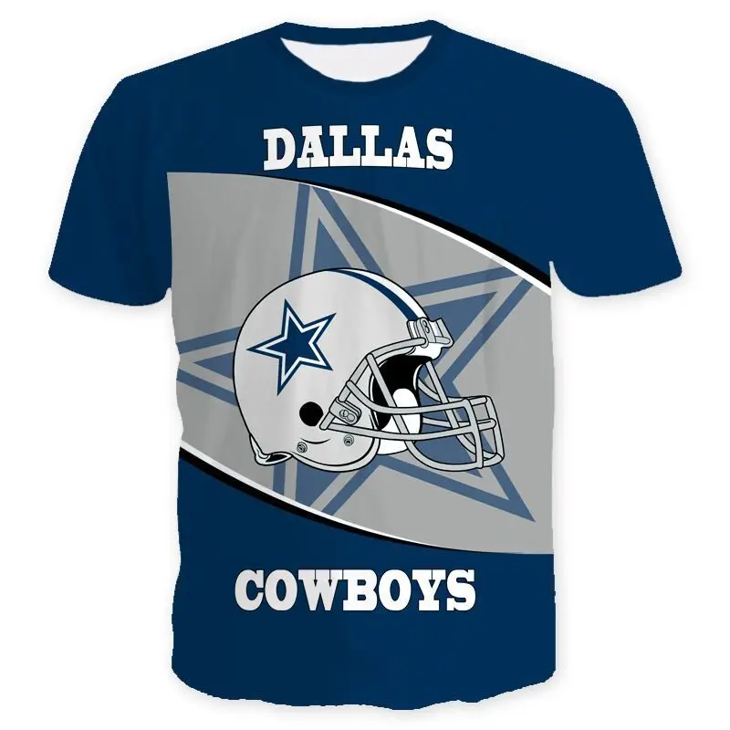 

2021 NFL Raiders Packers Saints Cowboys Steeler Football All Teams Tops Absorbing Men 3D Print Sport T Shirt, 32 colors mix