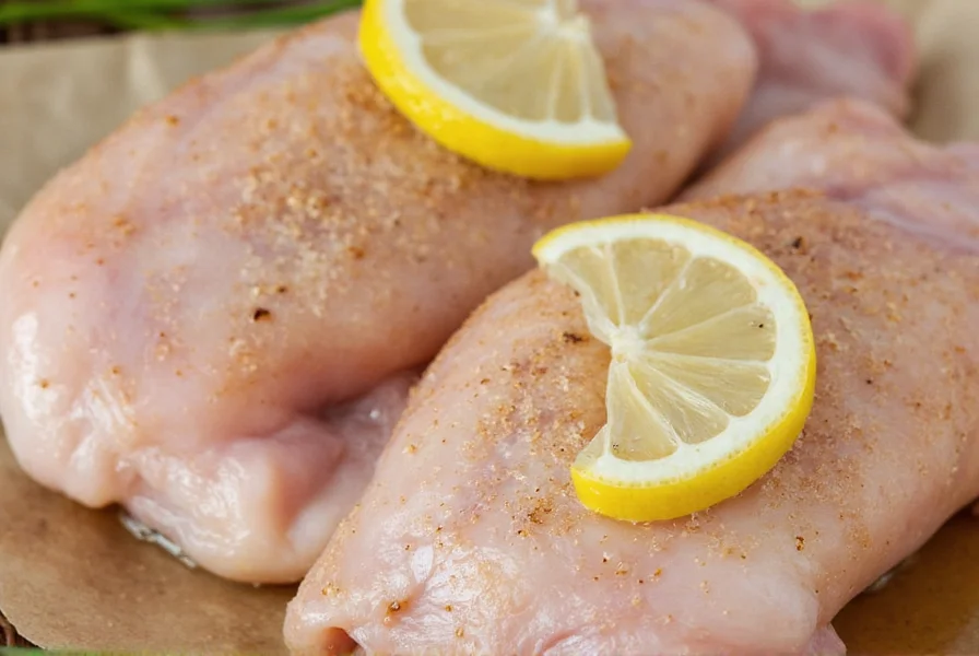 Brined chicken breasts