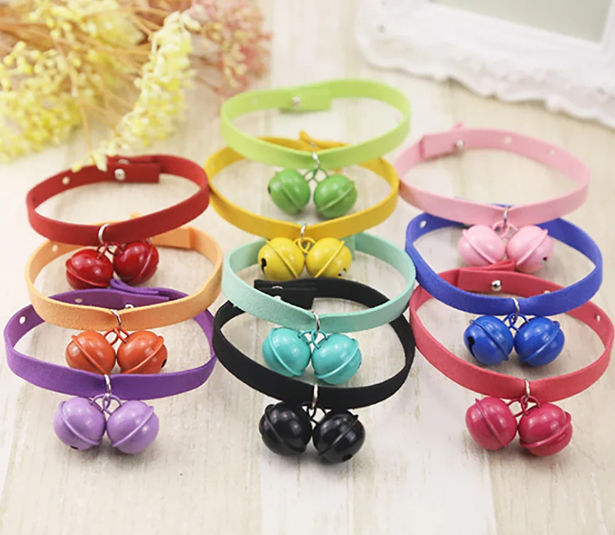 

wholesale nice price fashion popular Accept Customer Package Nylon Small Cat Collar with Cute Bell