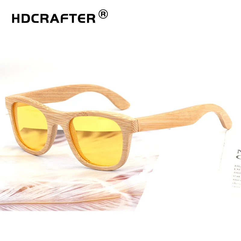 

HDCRAFTER handmade Polarized uv400 bamboo Sunglasses for unisex Manufacturer accept OEM Customized logo with CE hot sale 2021, Multicolour