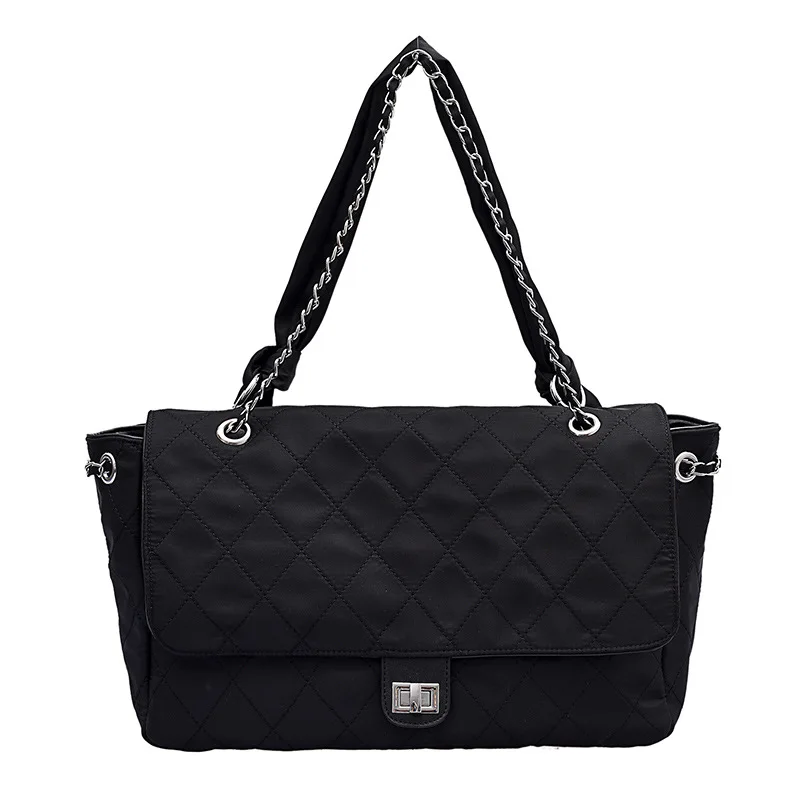 

Japan jenim elegance womens black Oxford Women's Bag Large Capacity Handbag Small Scent Style One-shoulder Big Bag