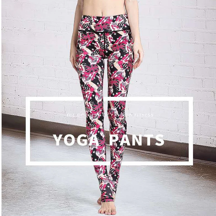 

Custom High Waisted Purple Vivid colors pattern Compression Gym Leggings