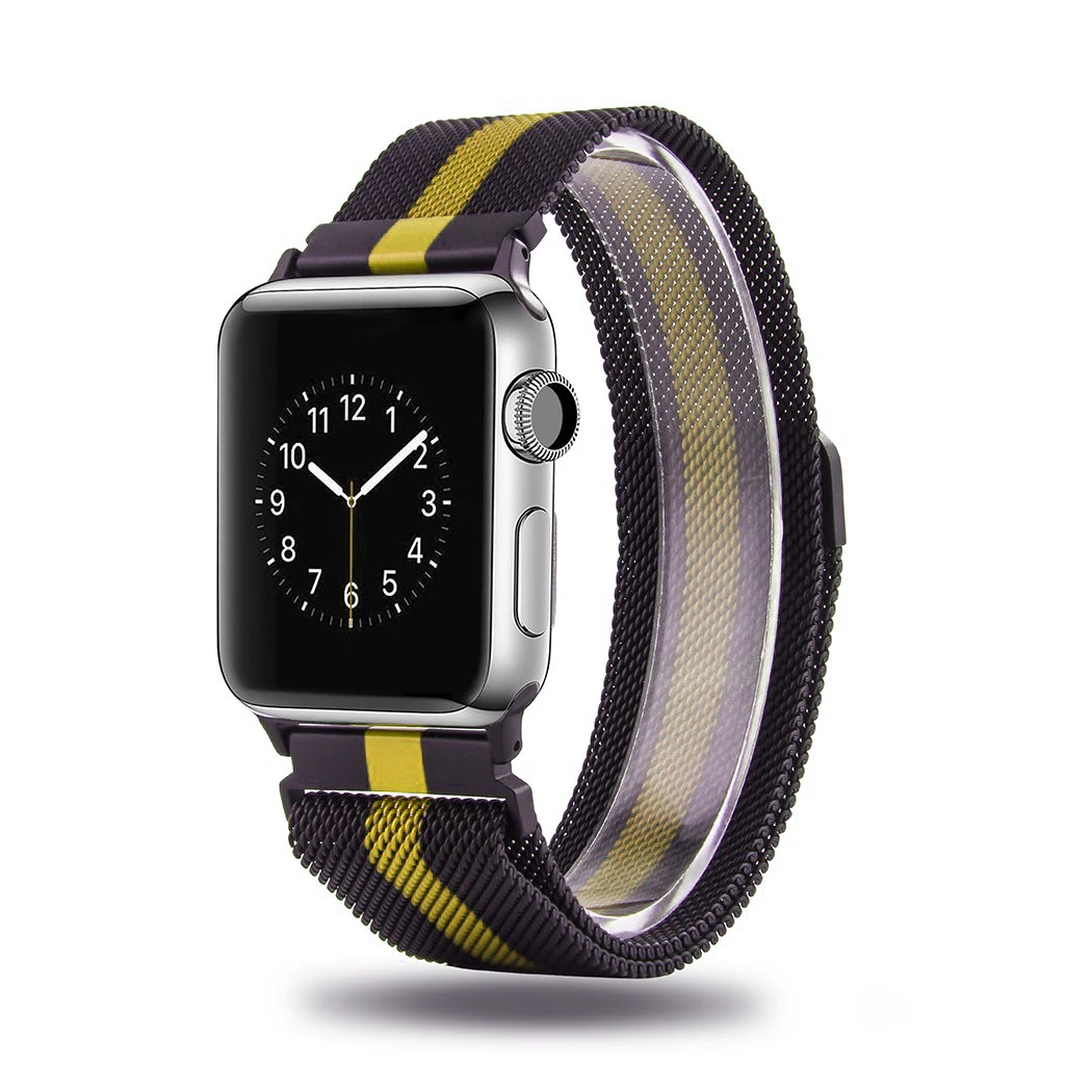 

ShanHai Straps For Apple Watch Bands, Milanese Loop Band Stainless Steel Magnetic Closure Replacement For iWatch Series 5/4/3, Multi-color optional or customized