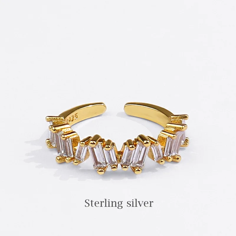 

2021 Fashion And Creative Design Diamond Hip Hop Style Hot Trend  Opening Ring, 1 color