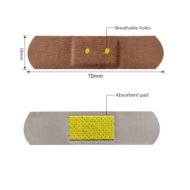 Hot product plain fabric with hole plaster with good breathable  bandage