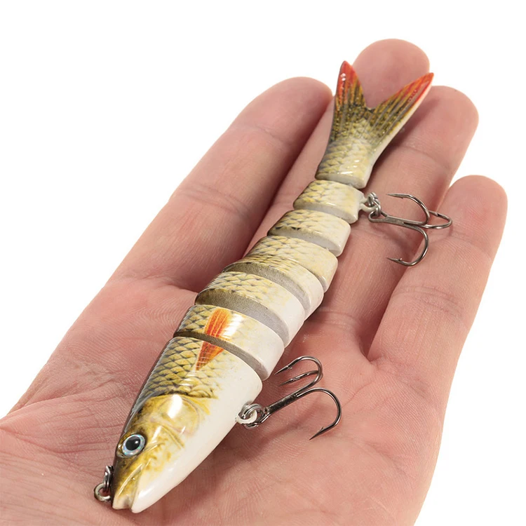 

Factory Price 19g 135mm Colorful Hard ABS Material Swimbait Wobblers Multi Jointed Lure For Freshwater