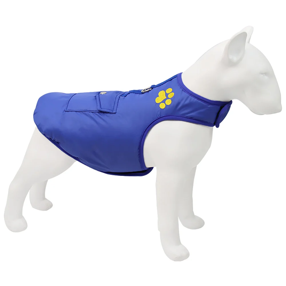 

Wholesale Outer Polyester Dog Coats Pet Cotton Pet Clothing Dog Autumn Waterproof Double Sided Cotton Vest