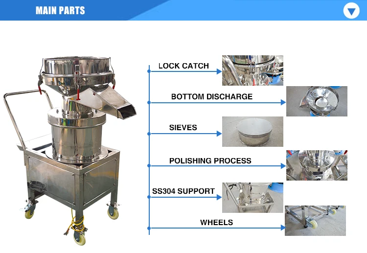 Liquid Filter Palm Oil Round Type Slurry 450 Vibrating Sifter Sieve ...