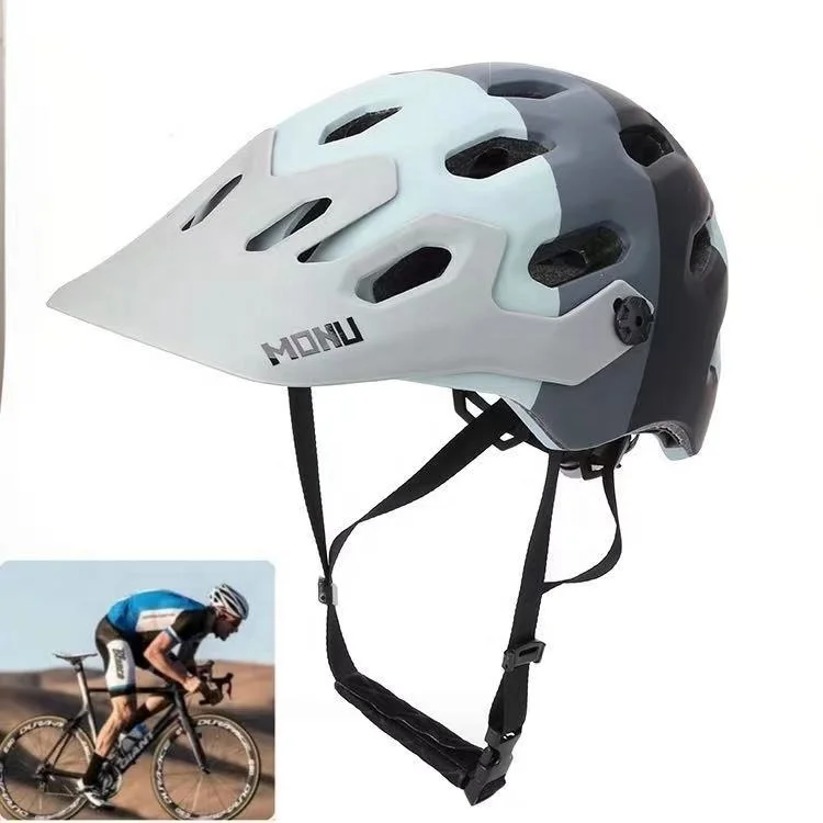 

Monu RTS Lightweight best downhill 25 Vents Breathable CE Custom Racing MTB Mountain Bike Bicycle helmet With PP Sun Visor, Can be customized