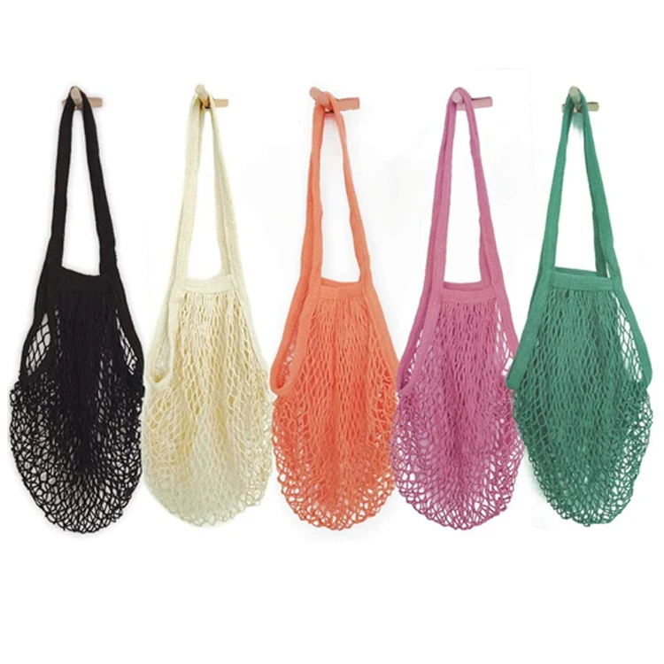 

Colorful Poly Net Crochet String Reusable Shopping Cotton Mesh Bag