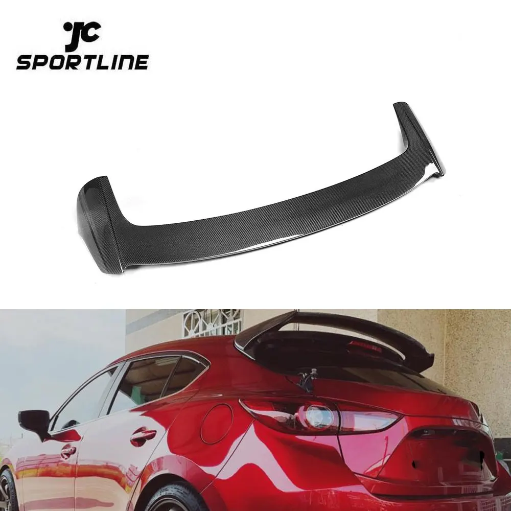 

Carbon Fiber Hatchback Car Rear Spoiler for Mazda 3 Axela Sport Hatchback 4-Door 14-17