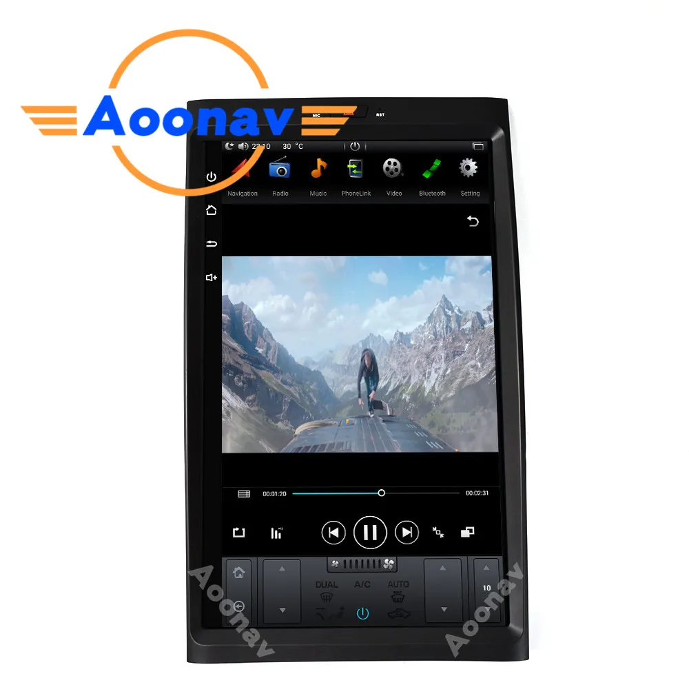 

Android 9.0 car radio multimedia player vertical screen GPS navigation DVD player stereo video for FORD expedition 2007-2017