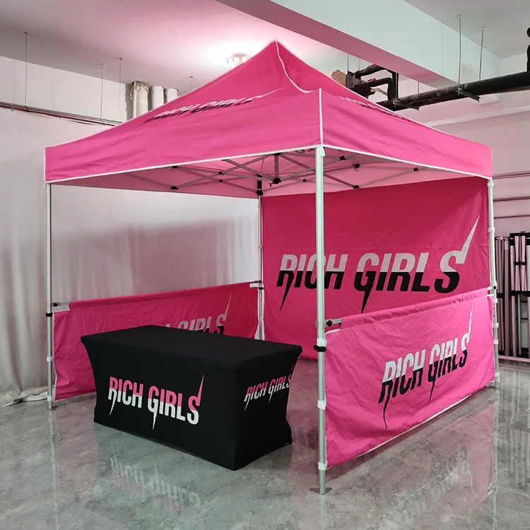 Sunshine Europe United States Fashion Black 3x3m Trade Show Tent logo Custom Canopy Tent