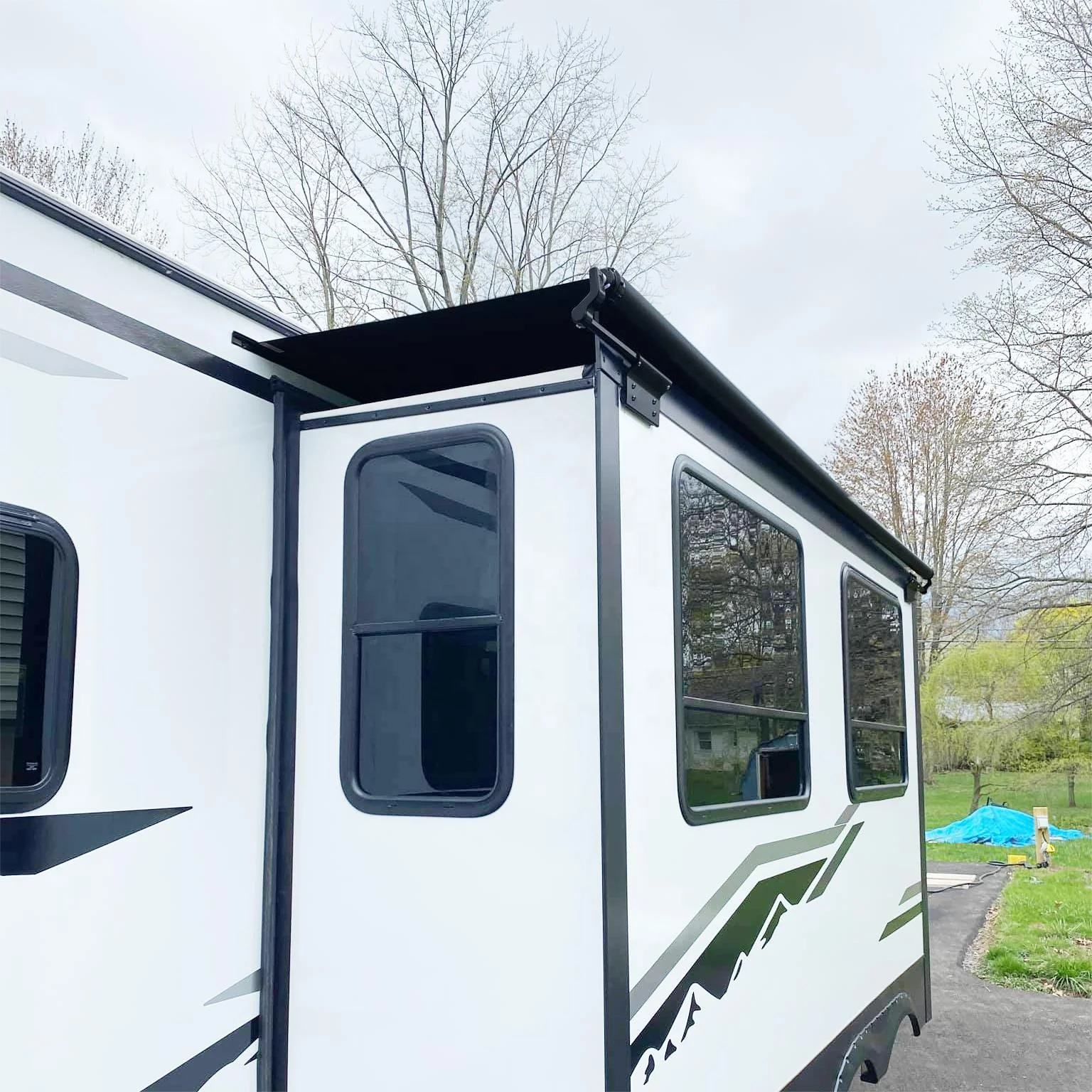 AWNLUX RV Exterior Accessory RV Parts RV Awning Slide Out Topper Awning for Camper Motor Home Caravan