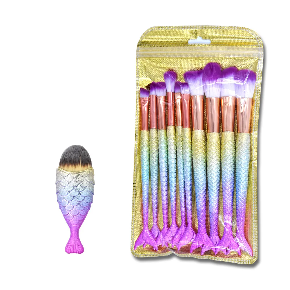 

2021 Makeup Accessories Travel Kids Highend Yellow Set Of Makeup Brushes