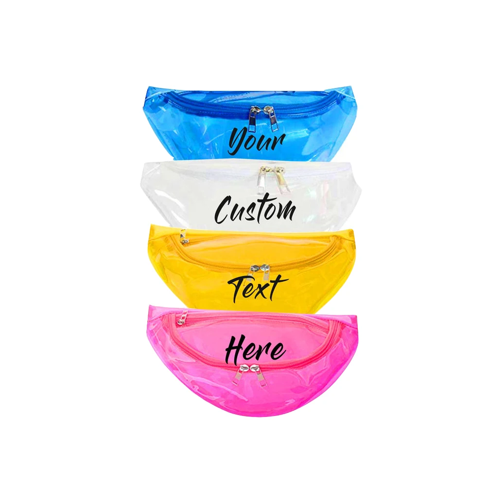 

Customize Bright Colorful Clear Fanny Pack