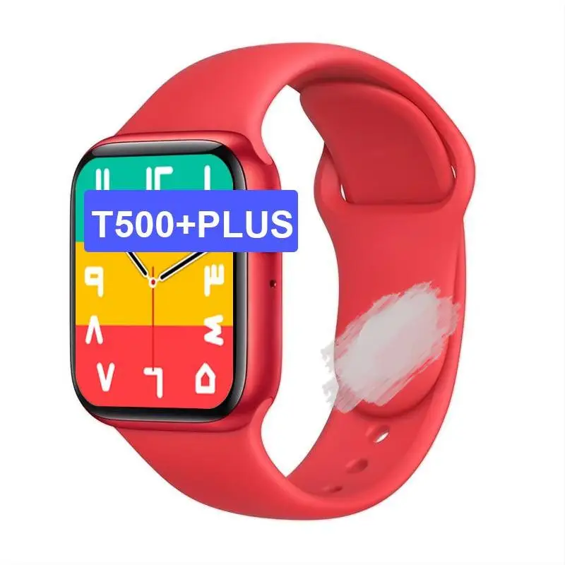 

High Quality Smartwatch T500+ plus Bracelet Relojes Inteligentes Iwo Serie 6 T500+ Plus Smartwatch, Black,pink,white,blue,red