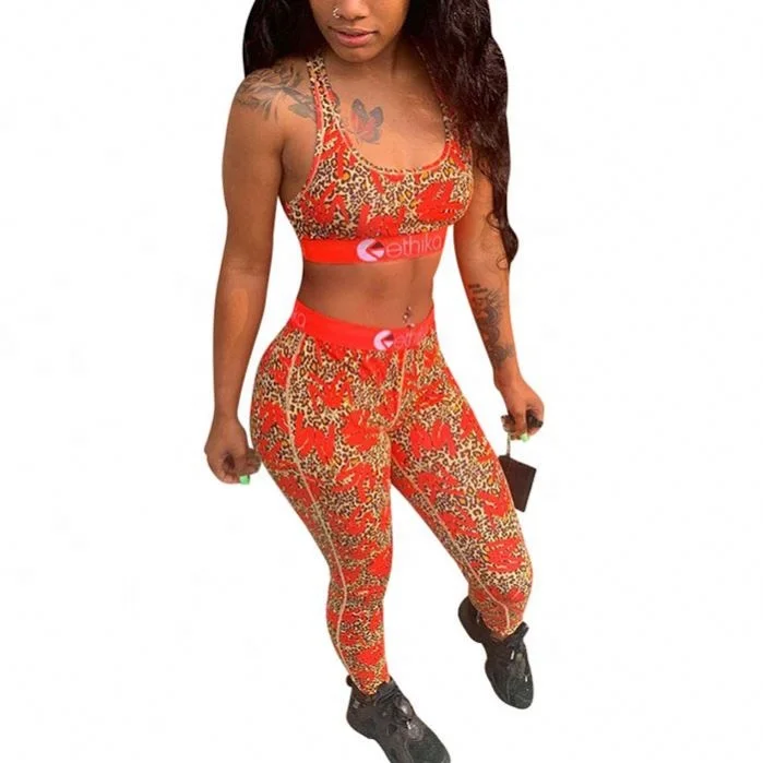 

2021 New OEM Ethika Women Set Underwear 2 Plus Size Piece Sports Leggings