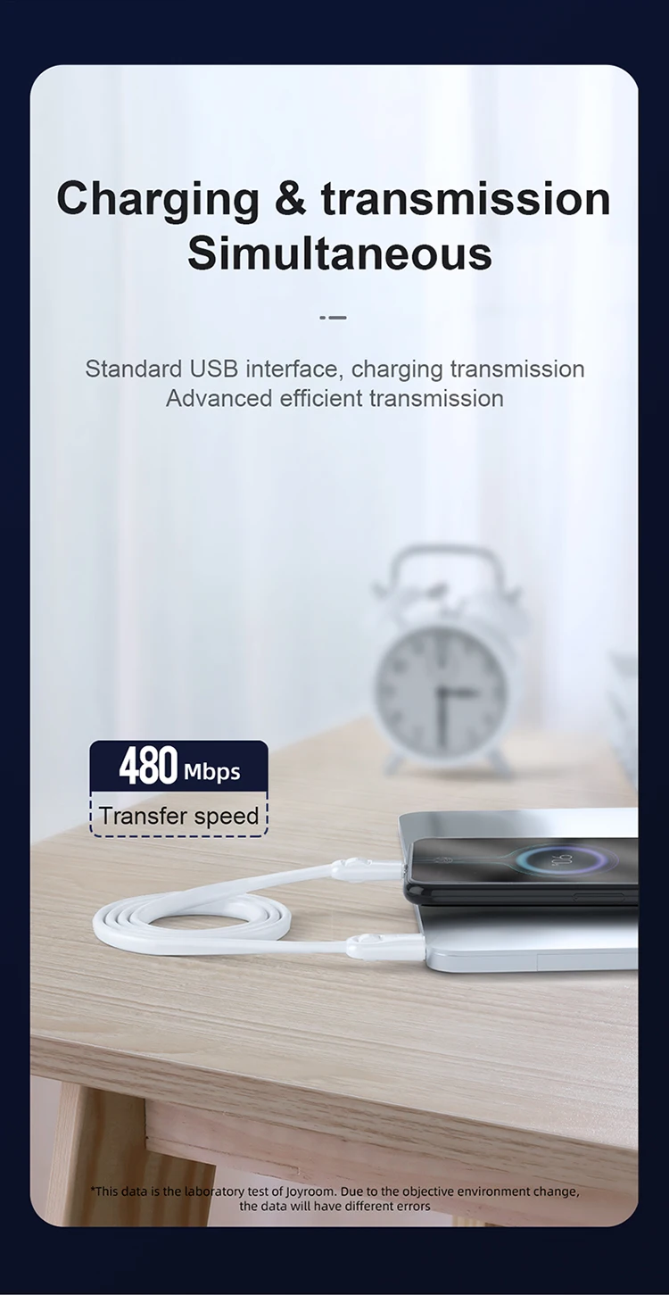 JOYROOM 1M for iphone charging cable usb type c cable 3.0 v8 data cable usb - ANKUX.COM