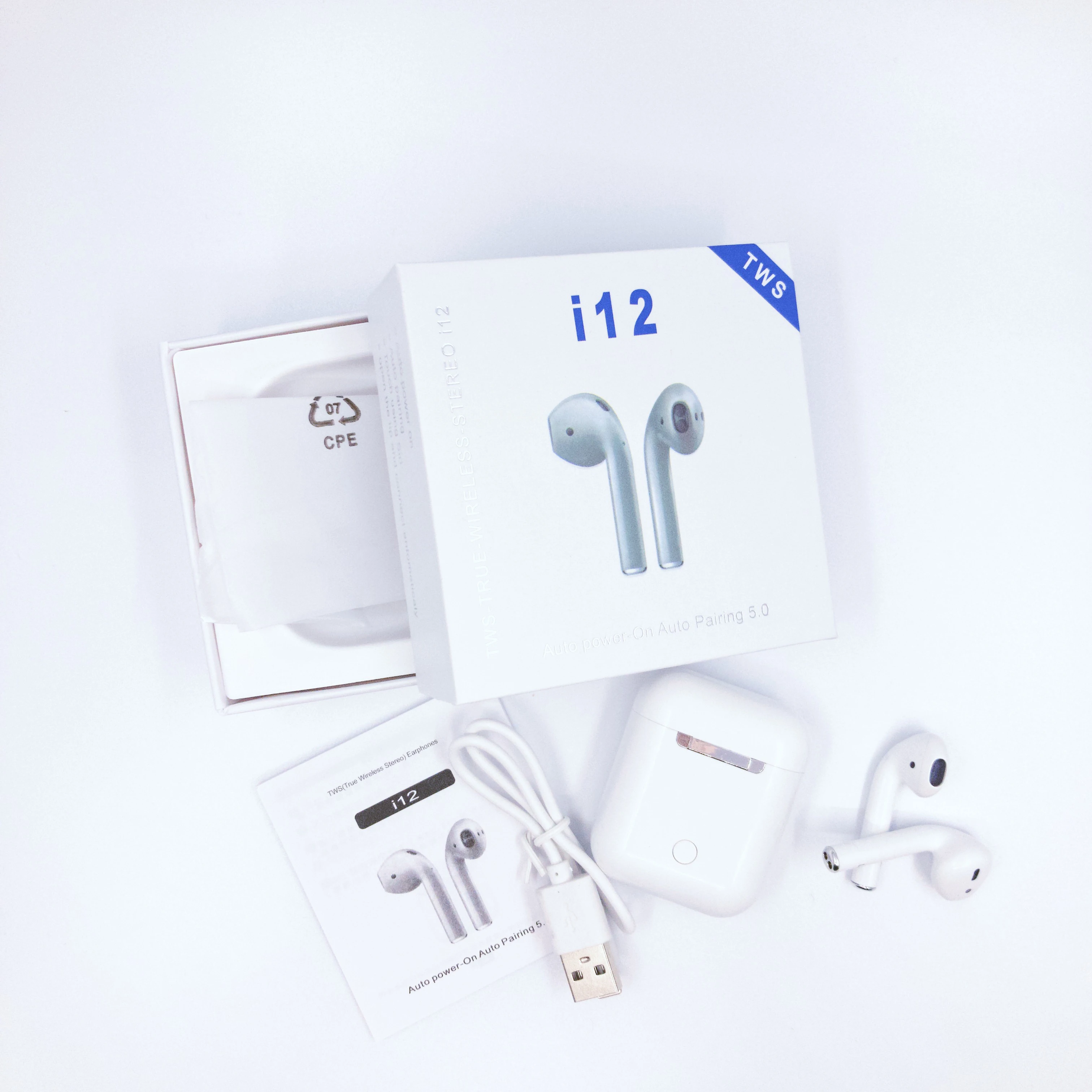 2019 i12 tws 无线耳机 hifi 环绕立体声耳机耳机适用于苹果 android