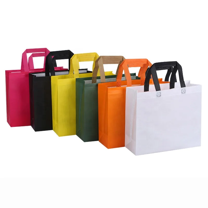 

Non Woven Cloth tote Bags Reusable Grocery bag Polypropylene Advertising Shopping Bags TNT promotional gifts, Red,green,blue,yellow,black