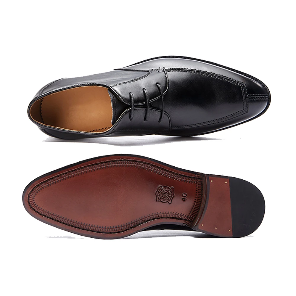 custom handmade goodyear welted shoes mens oxford dress shoes