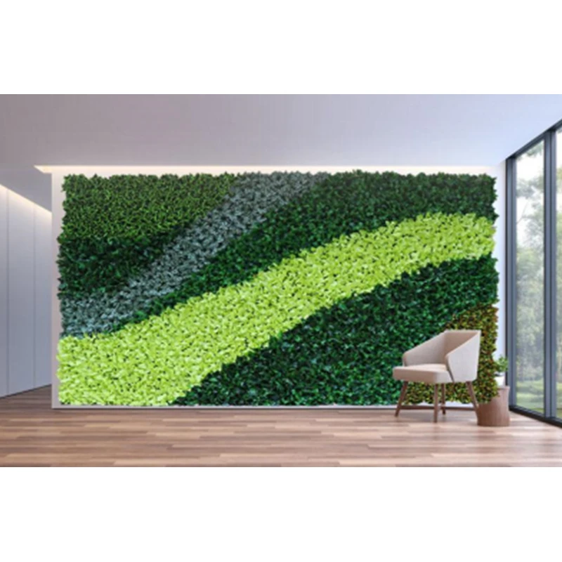 

Outdoor 50*50 Anti Uv Fake Grass Wall Boxwood Panel Artificial Green Hedge Decor Plant Wall Artificial Vertical Green Walls