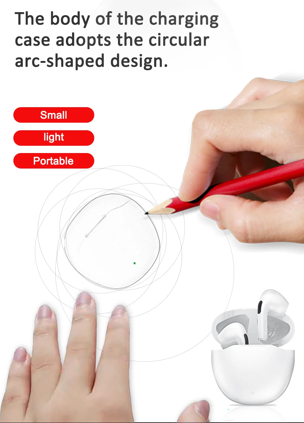 New Arrival Waterproof Wireless Earset TWS Stereo Bass Headset ANC Earbuds Bluetooth Earphone - ANKUX.COM