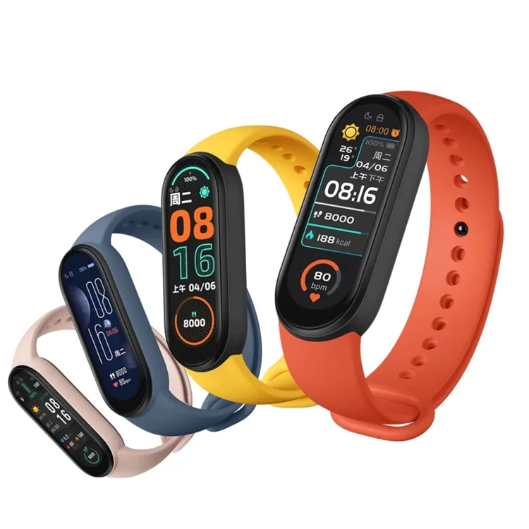 

Smart Band M6 Sport Blood Pressure Fitness Tracker Scale Smart Bracelet Woman MI Men Samrt Watch, Red blue black yellow pink