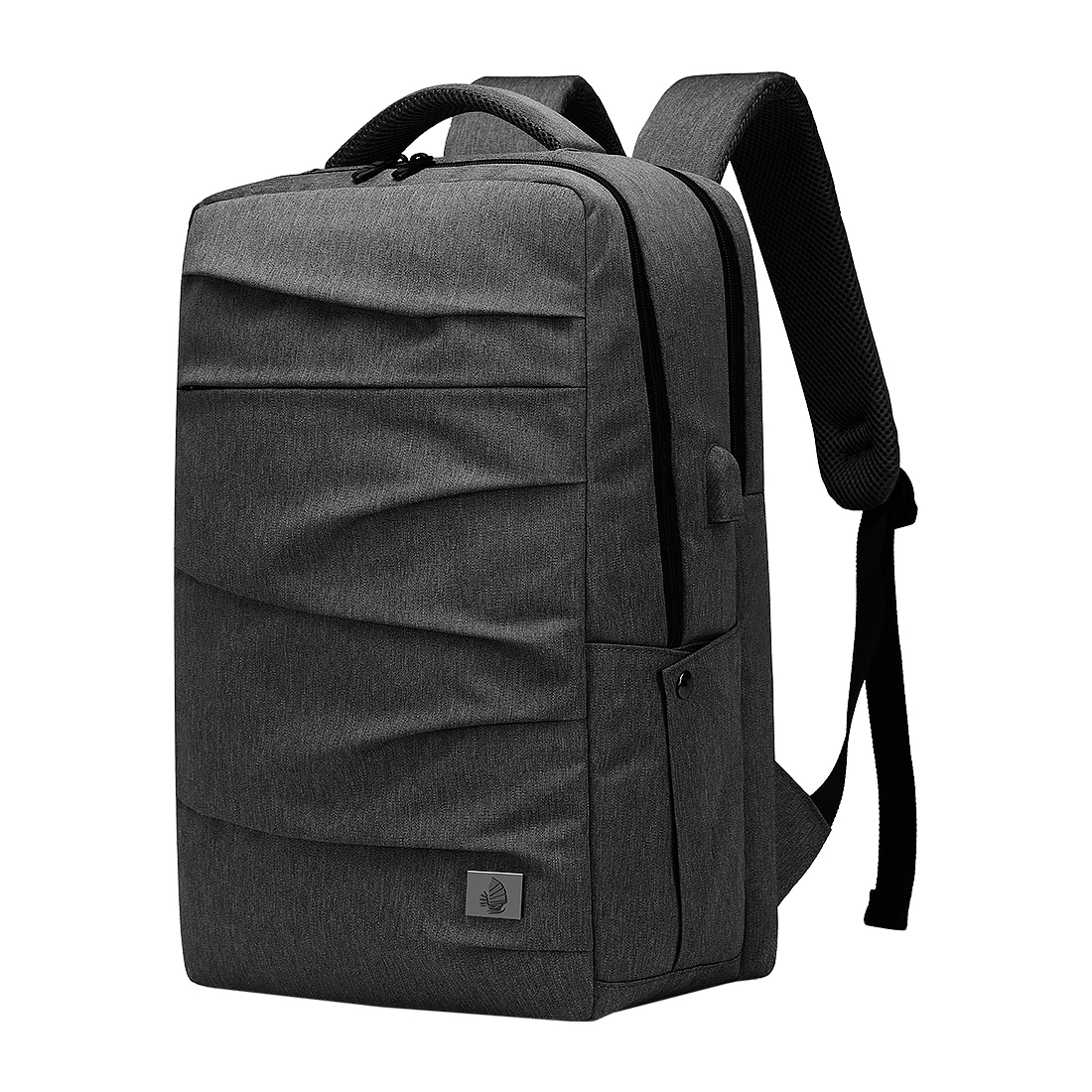 

2020 Newest Popular Design Business Men Bags Backpack Waterproof Laptop With Usb back pack, Black grey