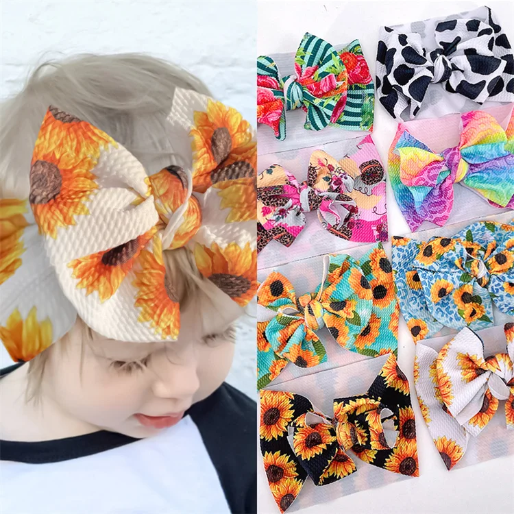 

New Wide Edge Bow Baby Hair Band Girls' Baby Skin Free Breathable Headband baby girl headbands and bows