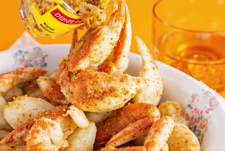Spice Jars Including Old Bay Crab Boil Seasoning on Kitchen Counter
