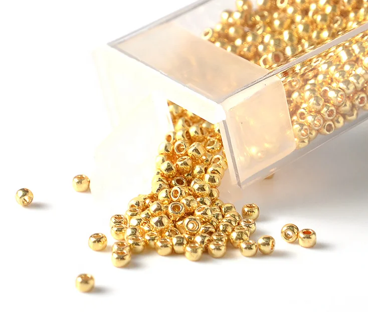 

Japan imported TOHO Dongbao round beads  electroplated glass seed beads machine embroidered beads, Please refer to our color card