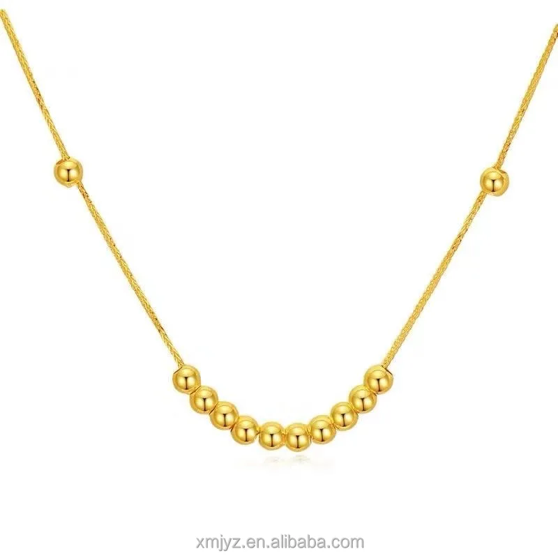 

Certified 18K Gold Perfect Lucky Smile Elegant Necklace AU750 Gold Yellow Roses Gold Wholesale